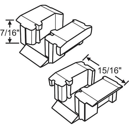 Strybuc Sash Clip Pair 74-609
